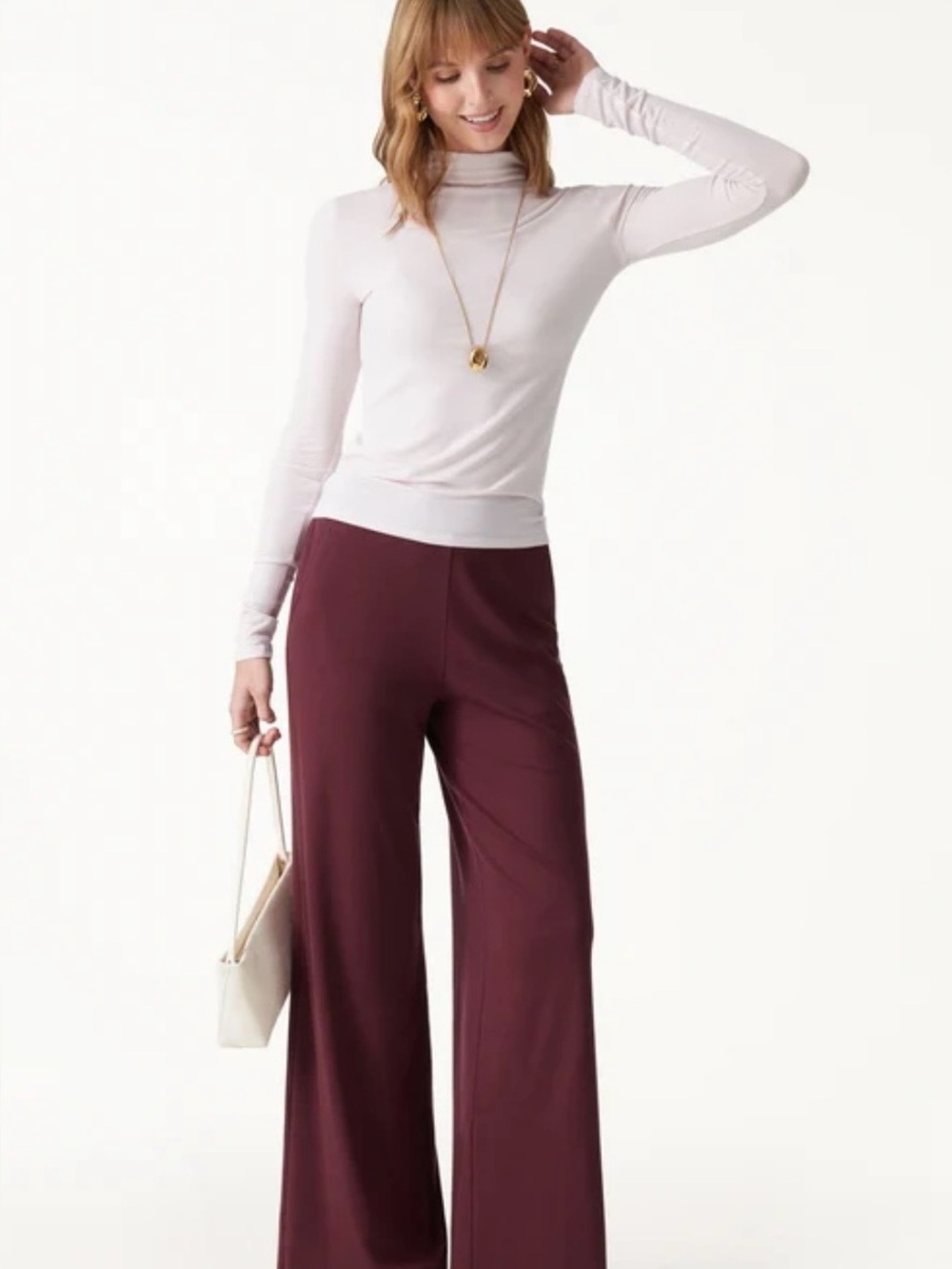 OGL Petite lyocell midrise pull on pants NWT